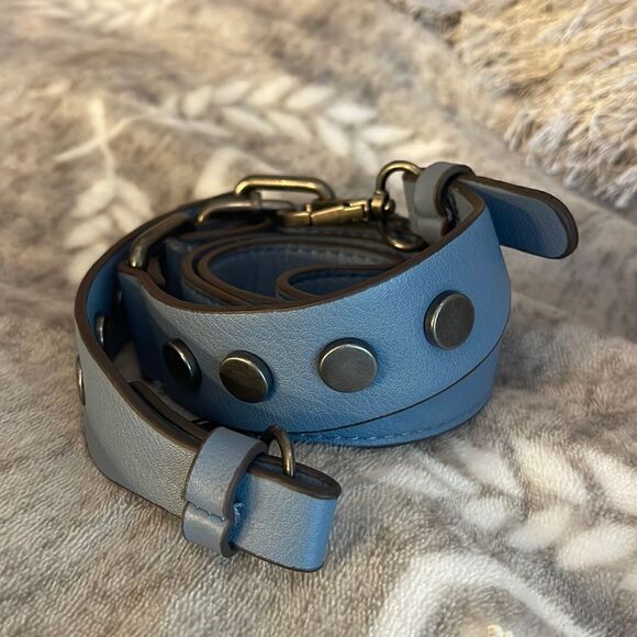 Blue/rivet 42” novelty replacement, handbag strap/guitar strap/Crossbody - Picture 1 of 5